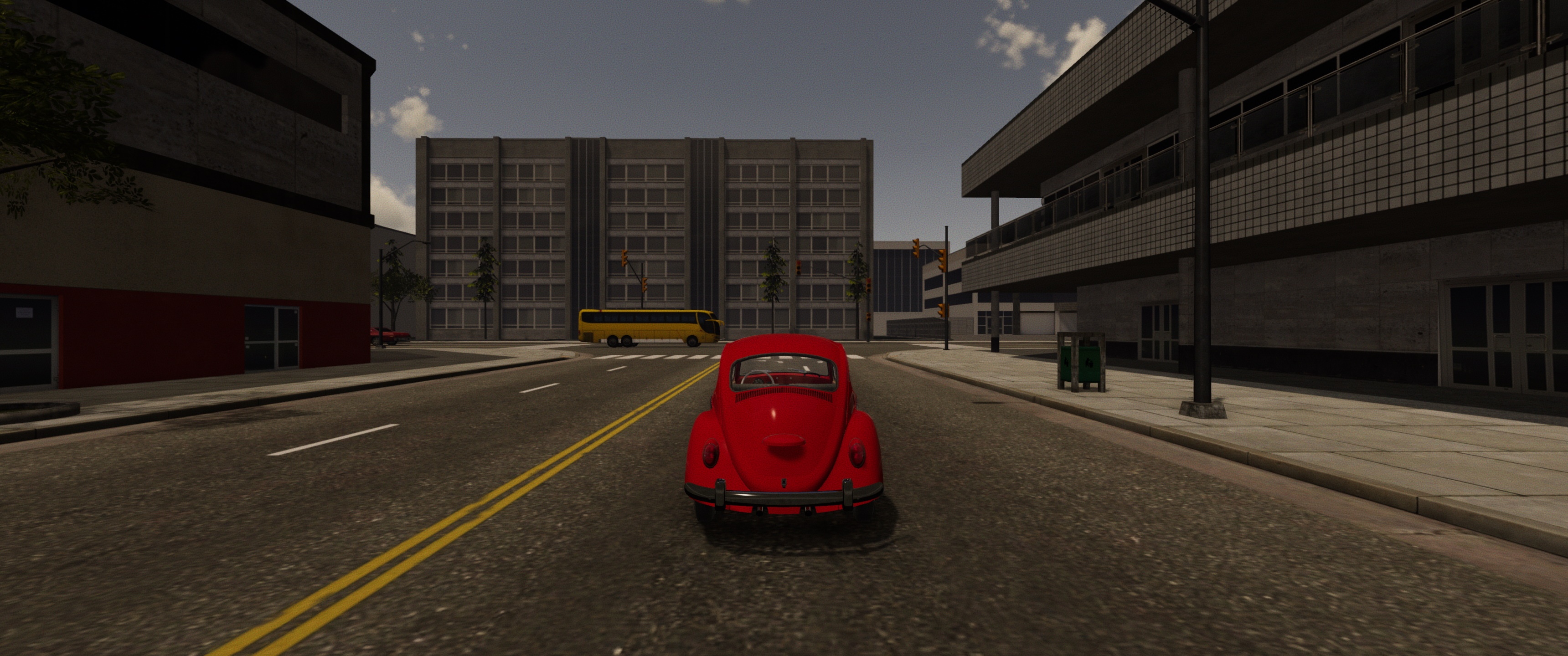 Just driving a Beetle around a city!