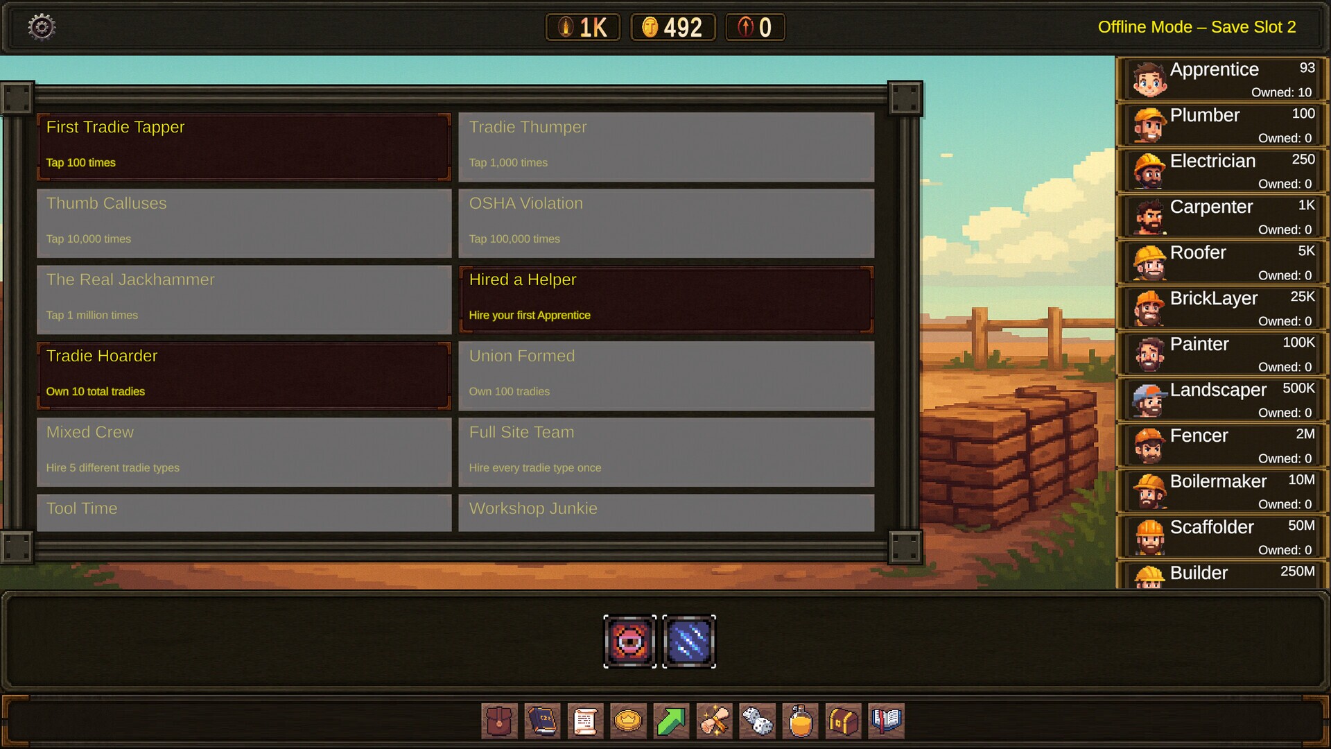 Tradie Tapper gameplay visual