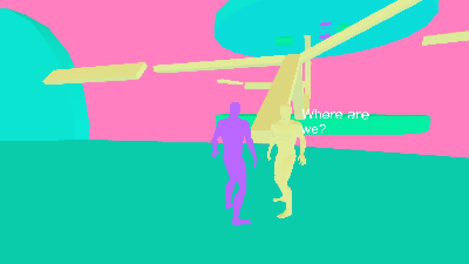 VaporWave Platformer Prototype
