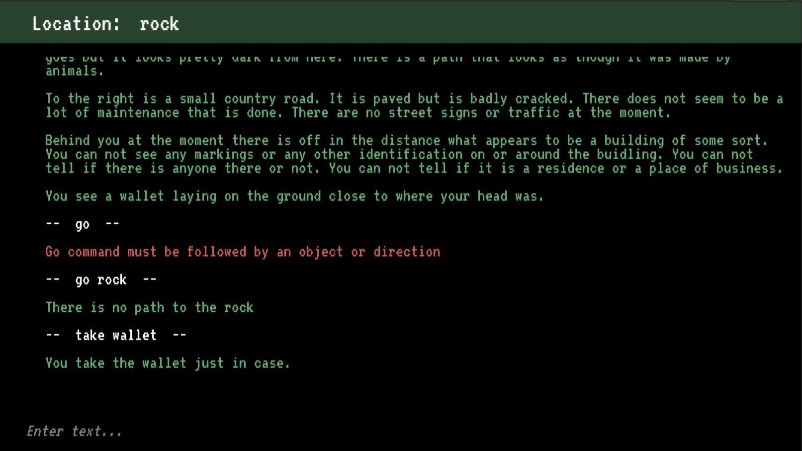 M.E.T.A (Moderately Enjoyable Text Adventure)
