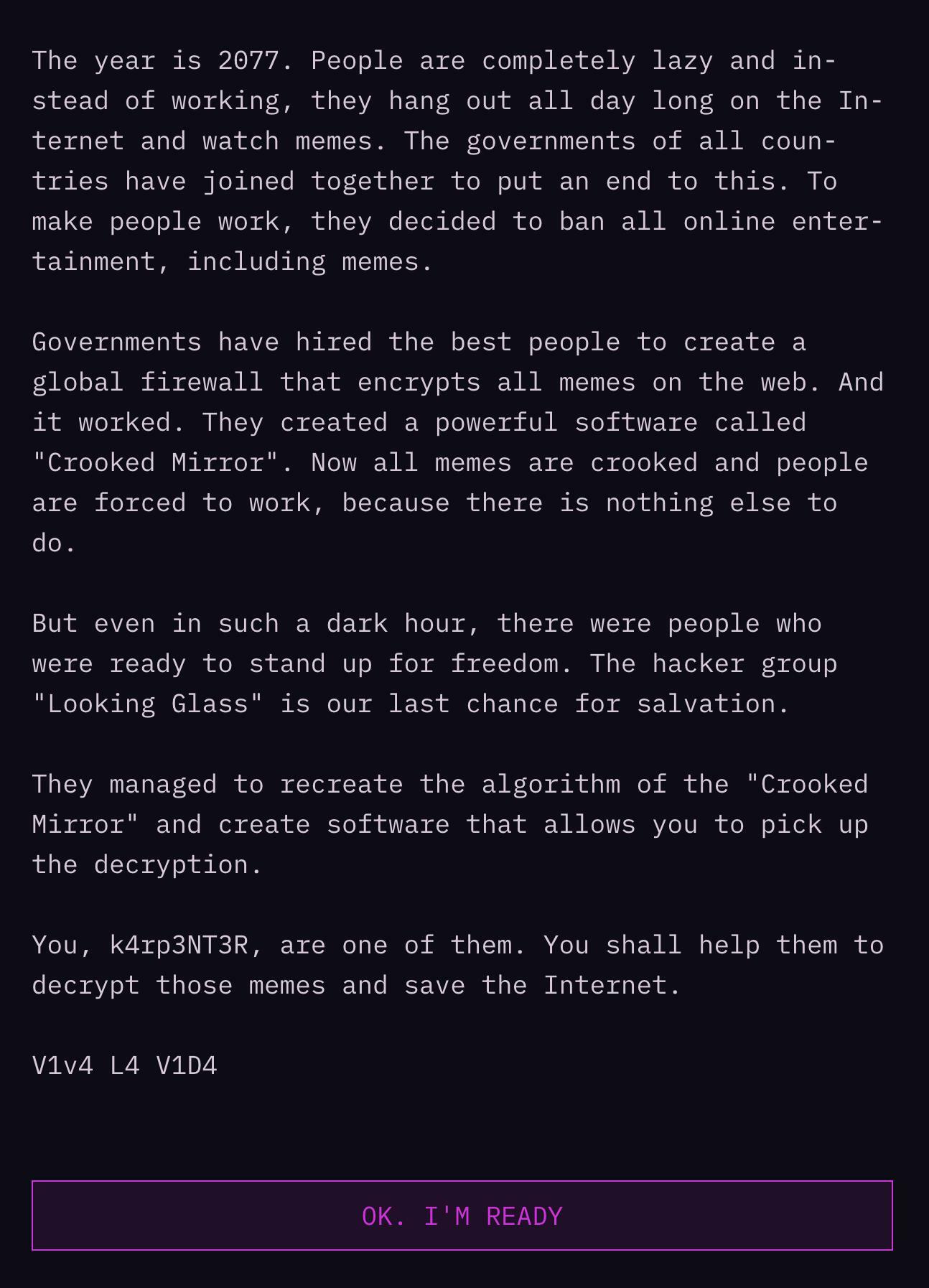 Crooked Mirror Hacker