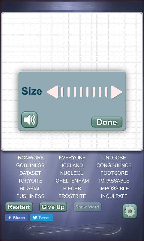 Wordsearch Infinite Play