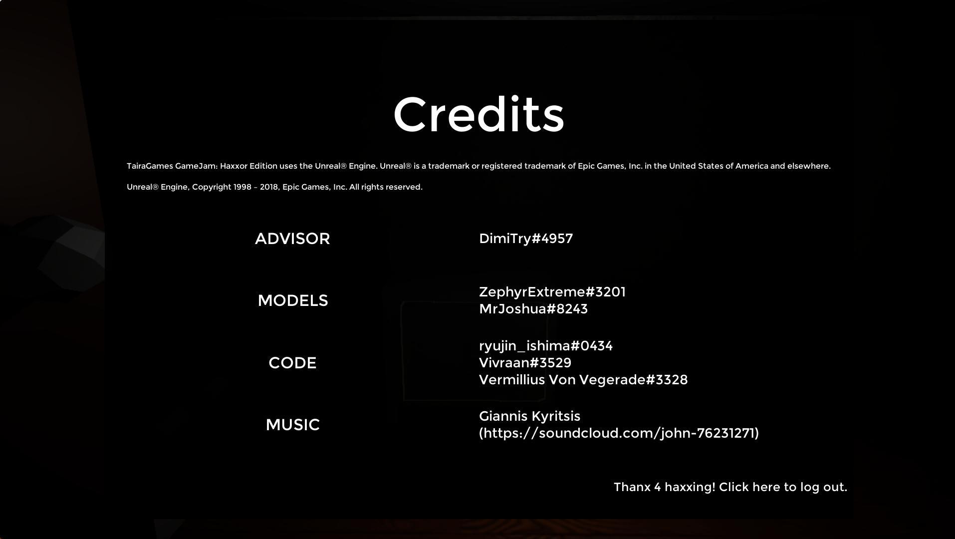 TairaGames Gamejam: Haxxor Edition