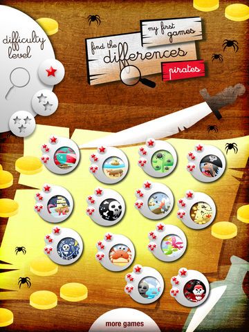 My First Find the Differences Game: Pirates - Free App for Kids and Toddlers - Games and Apps for Kid, Toddler