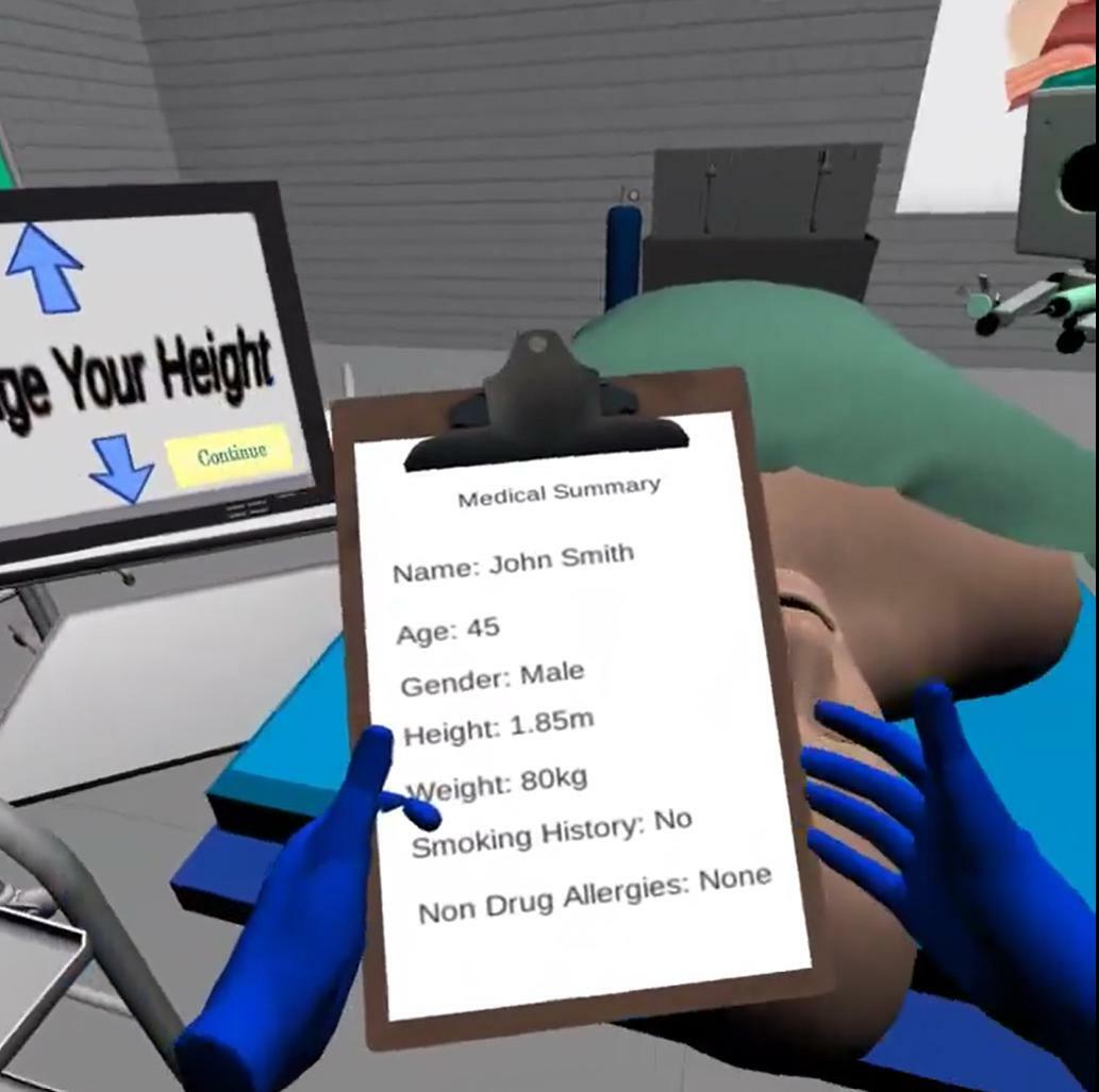 VR Doctor Training Simulator: LMA Insertion