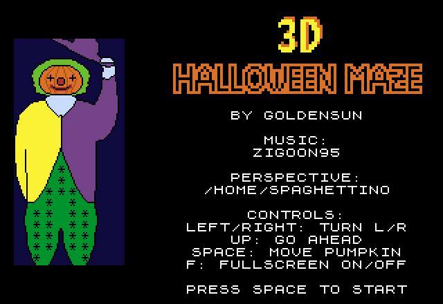 3D Halloween Maze