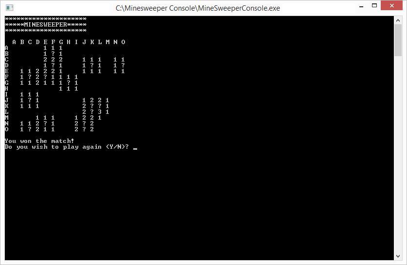 Minesweeper Console