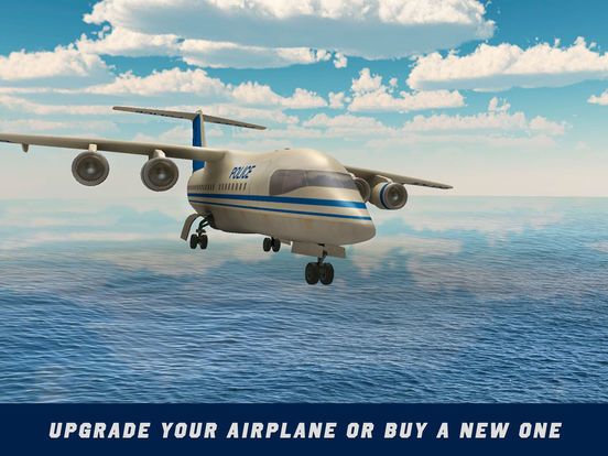 Police Air Plane Flight Simulator 3D