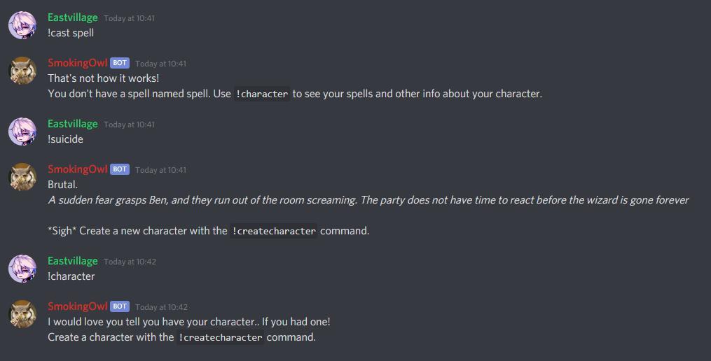 SmokingOwl the Dungeon Master