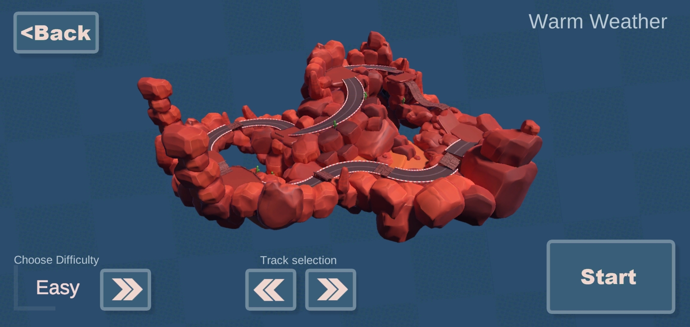 Track racing battle simulator