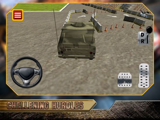 3D Military Jeep Parking Simulator Game