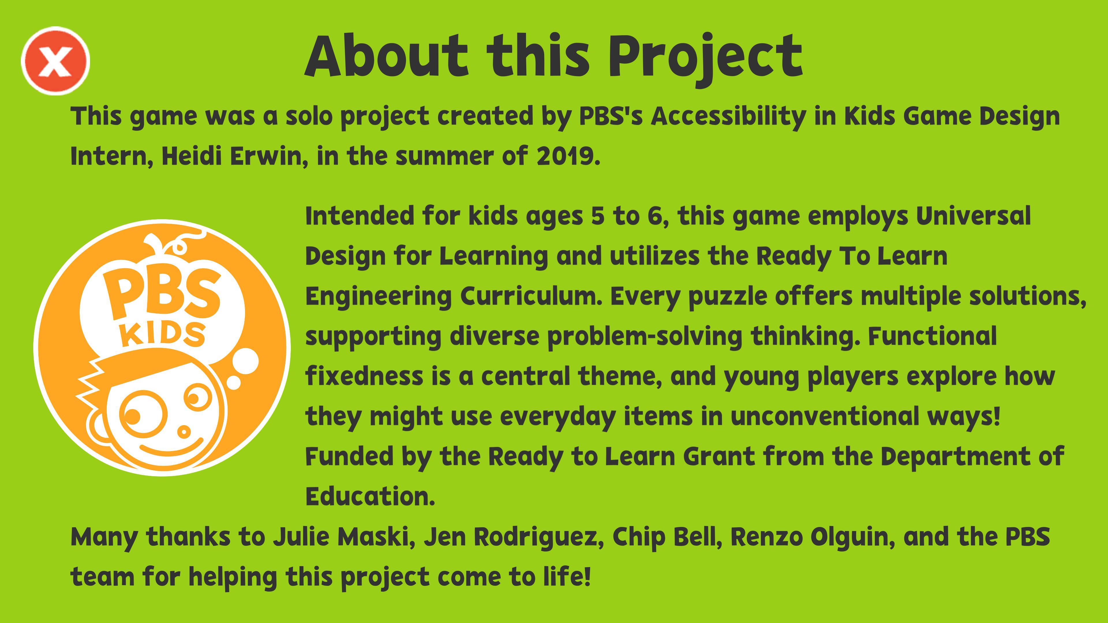 Fixer-Uppers (PBS Kids Intern Project)