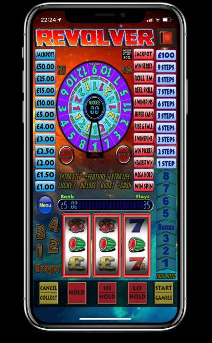 Revolver Fruit Machine game.