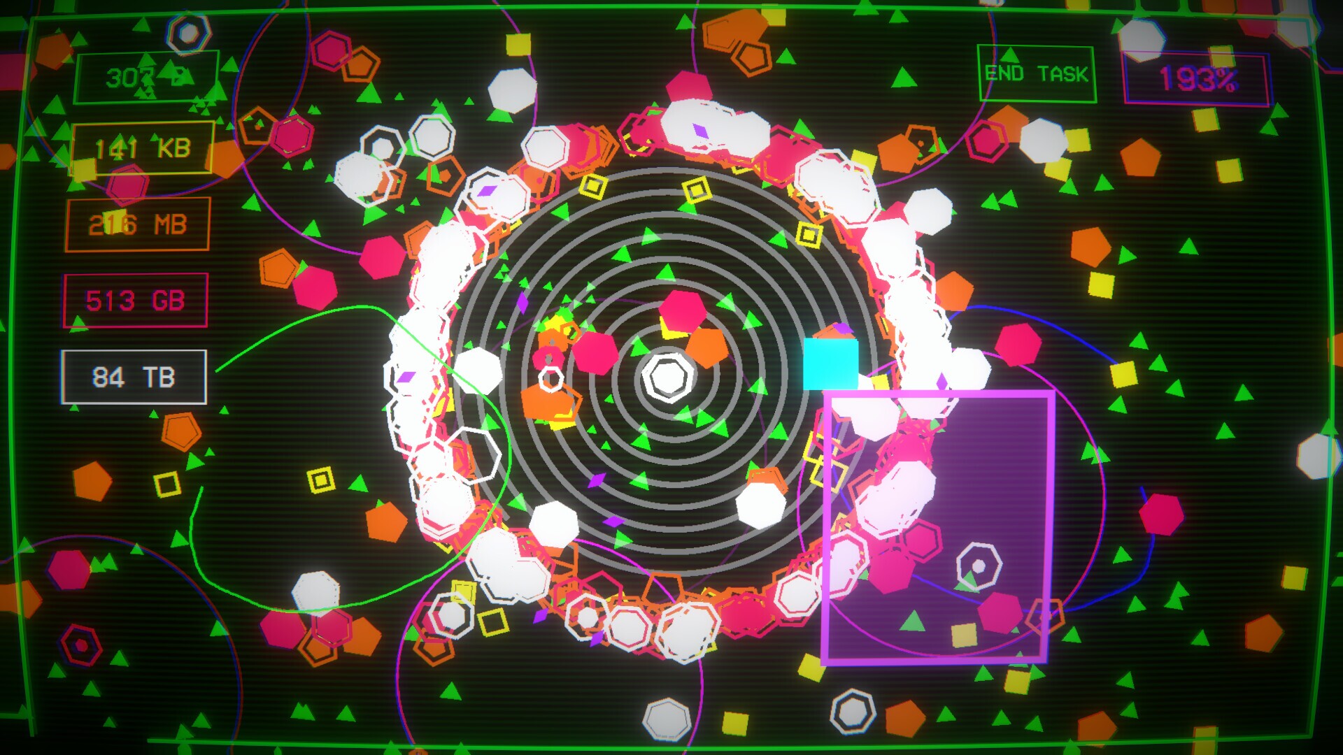 Bytecollector gameplay visual