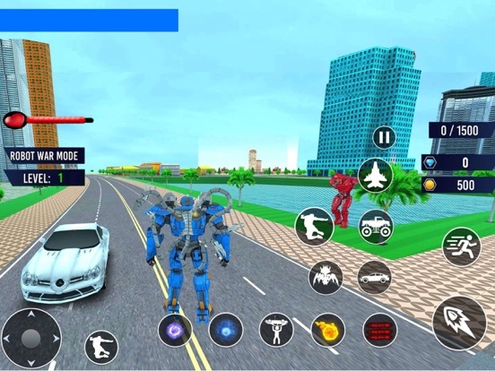 Octopus Robot Car Game 3D- War