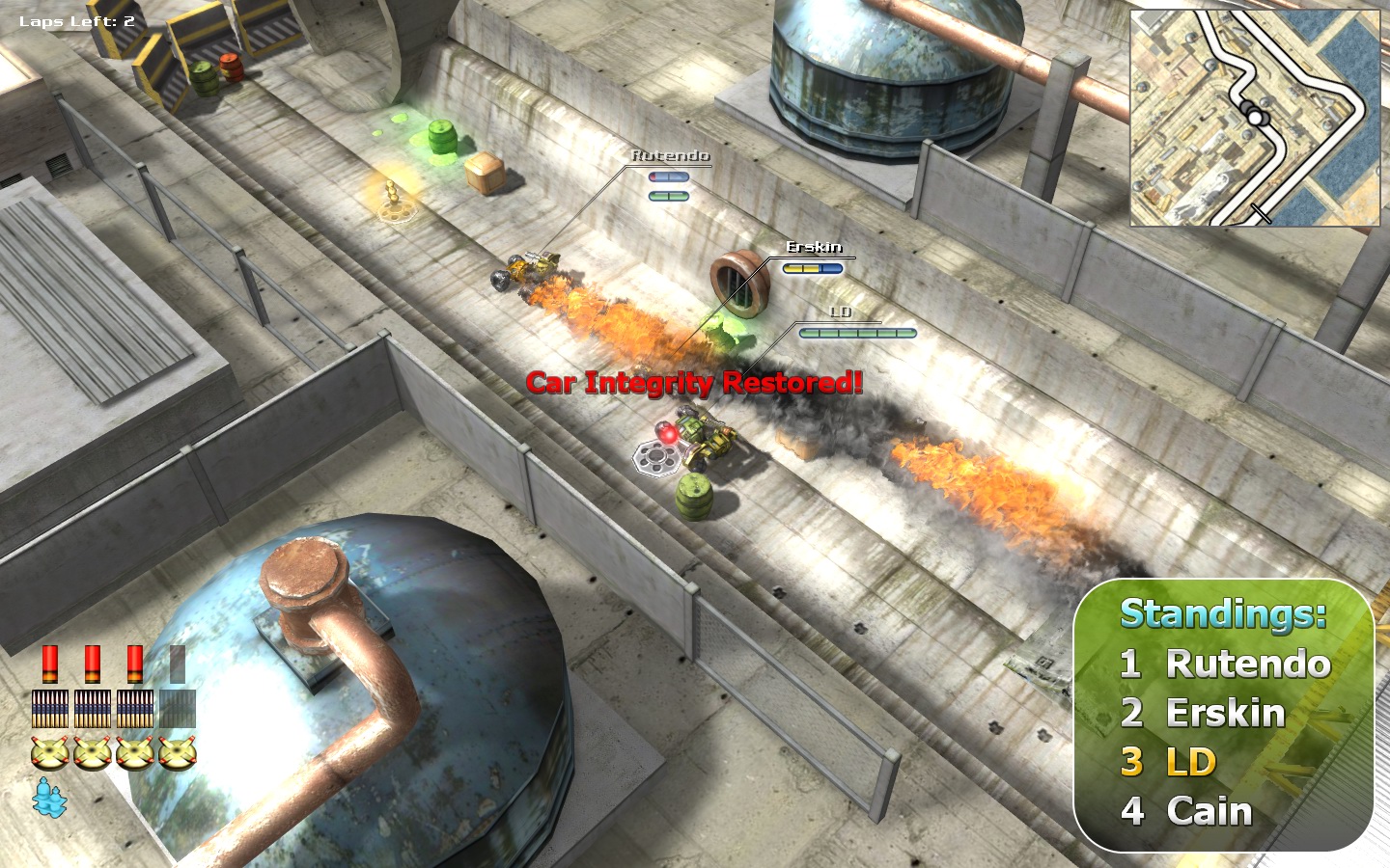Burning Cars
