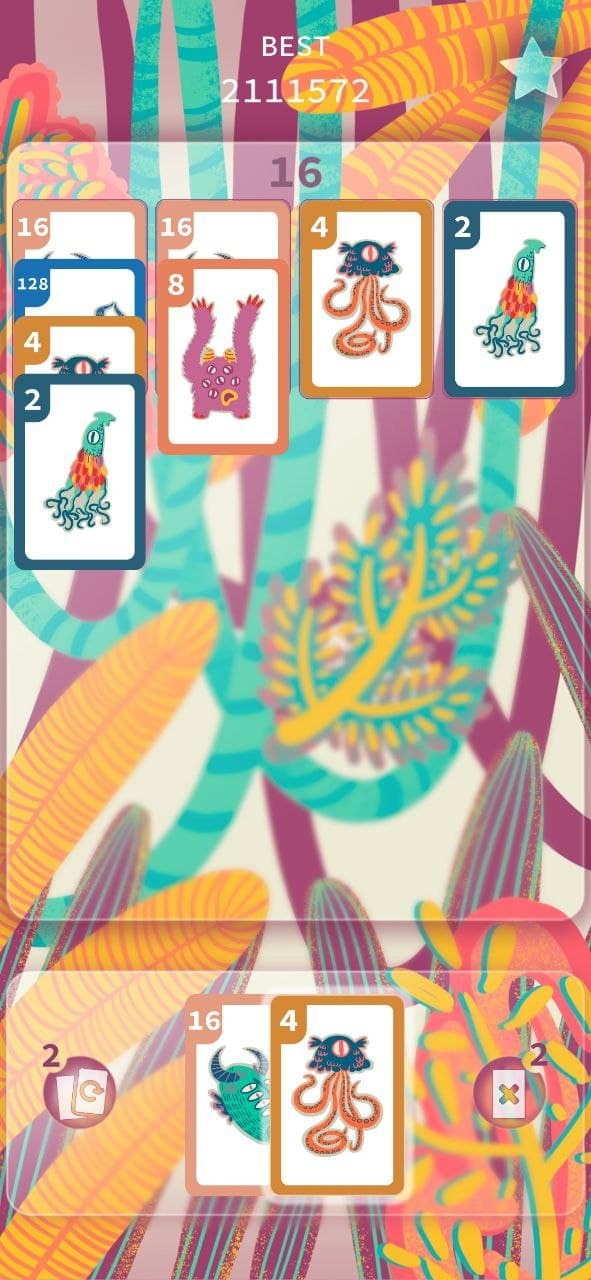 2048 Monster Solitaire