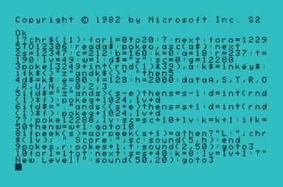 AstroRun - 2023 10Liner Game Contest screenshot