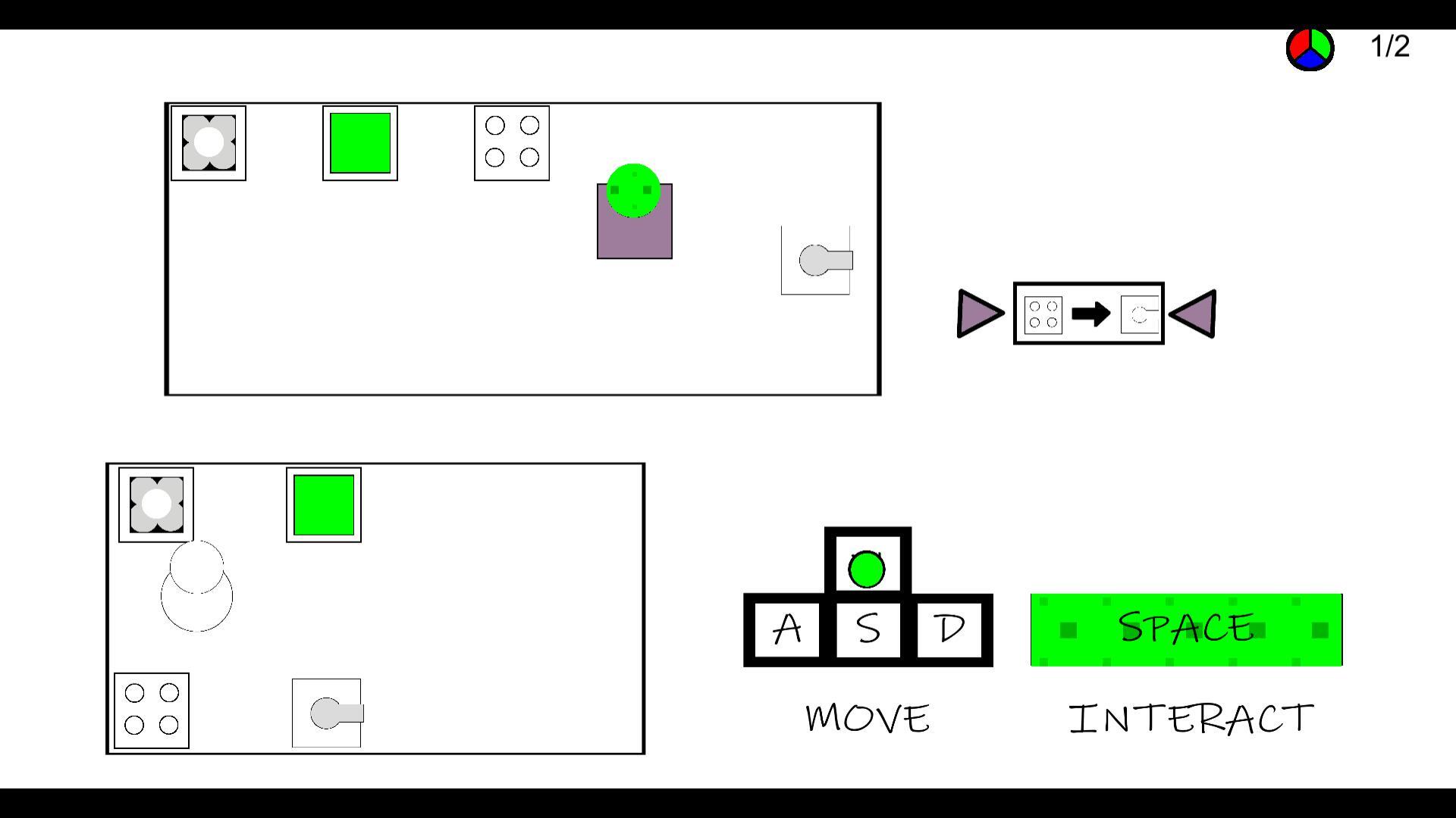 Coloring with a kitchen robot