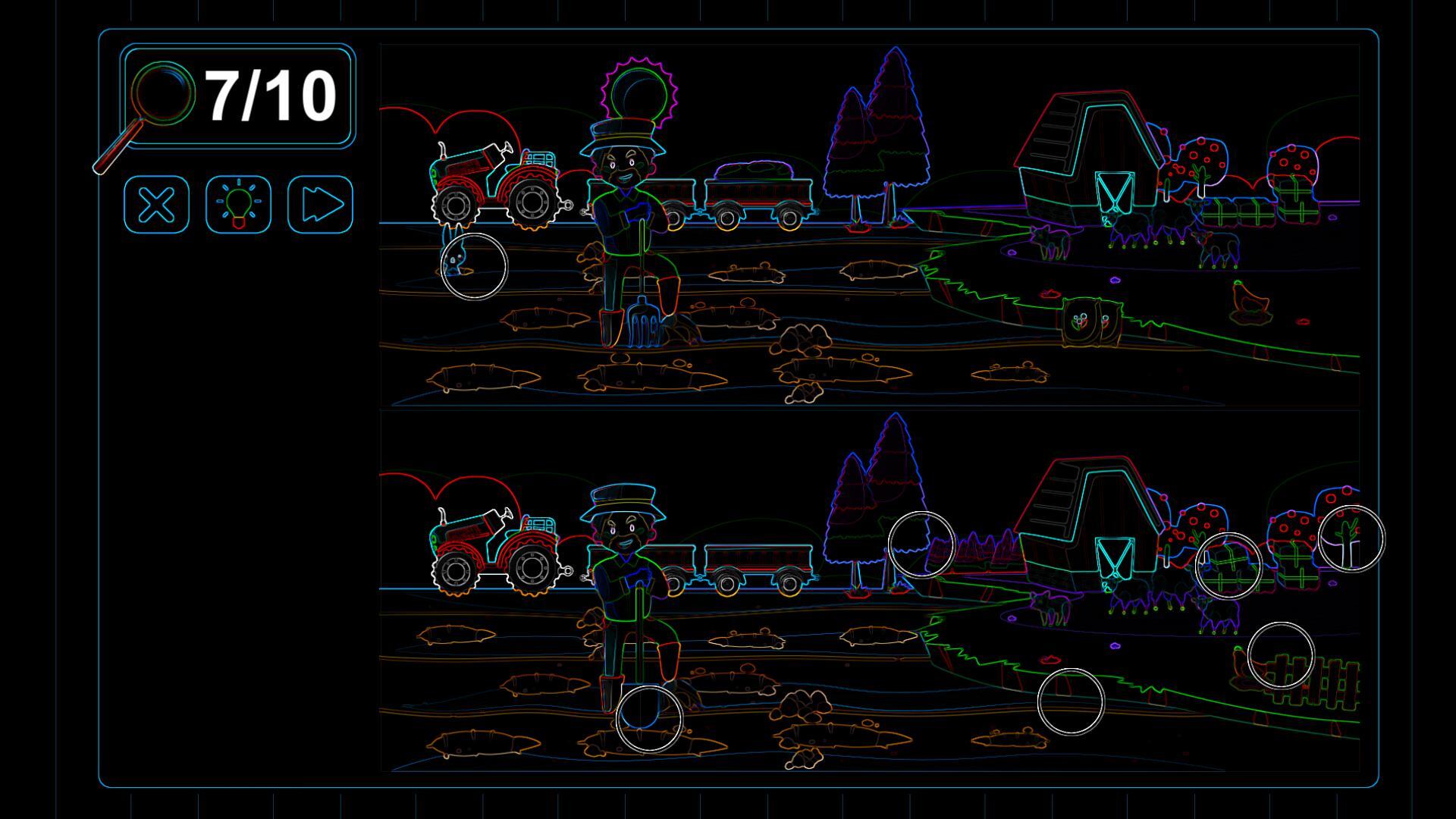 FarmDiff - game for children about finding differences in images