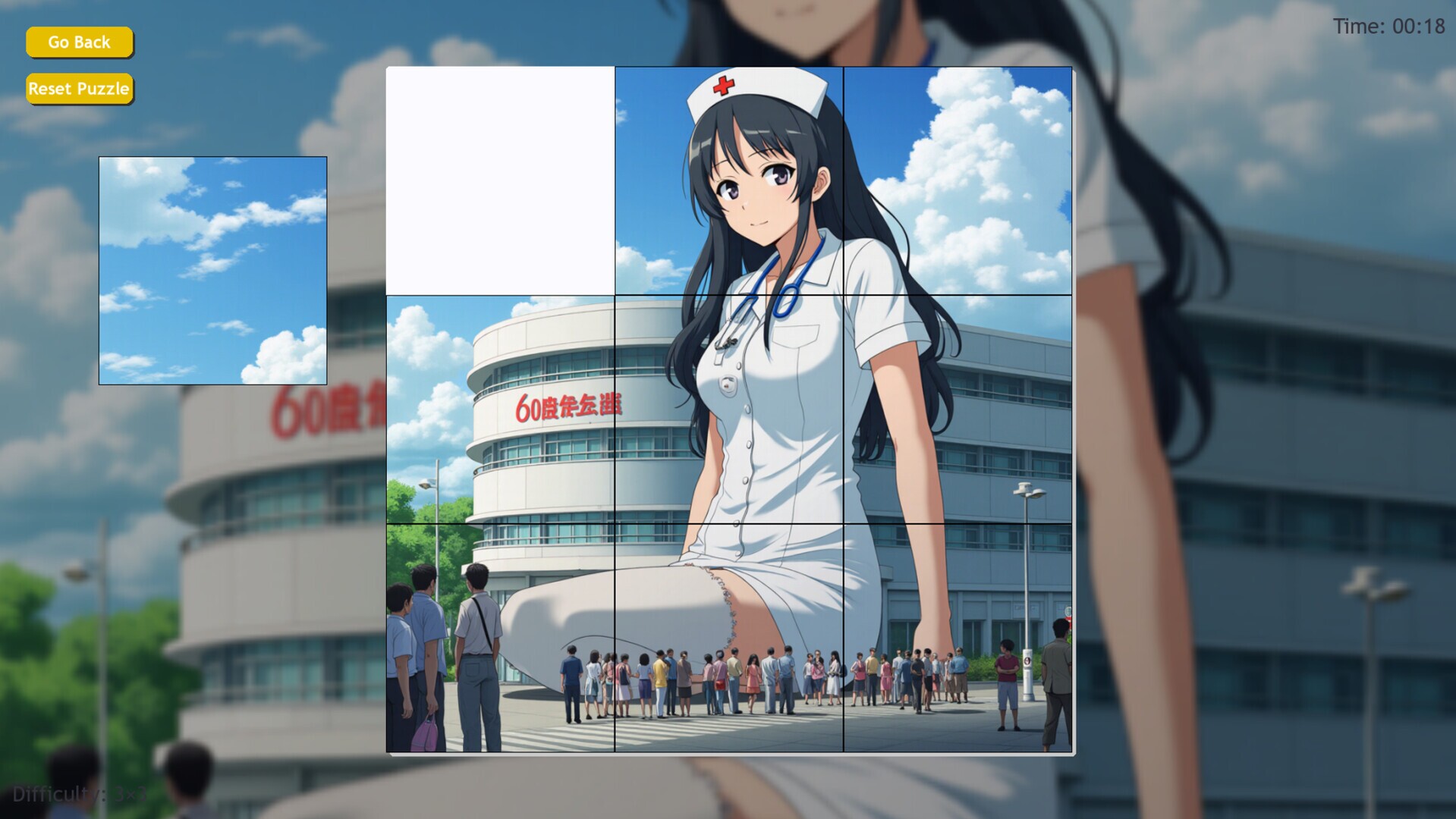 Giantess Girls! Job Jigsaw Jamboree gameplay visual