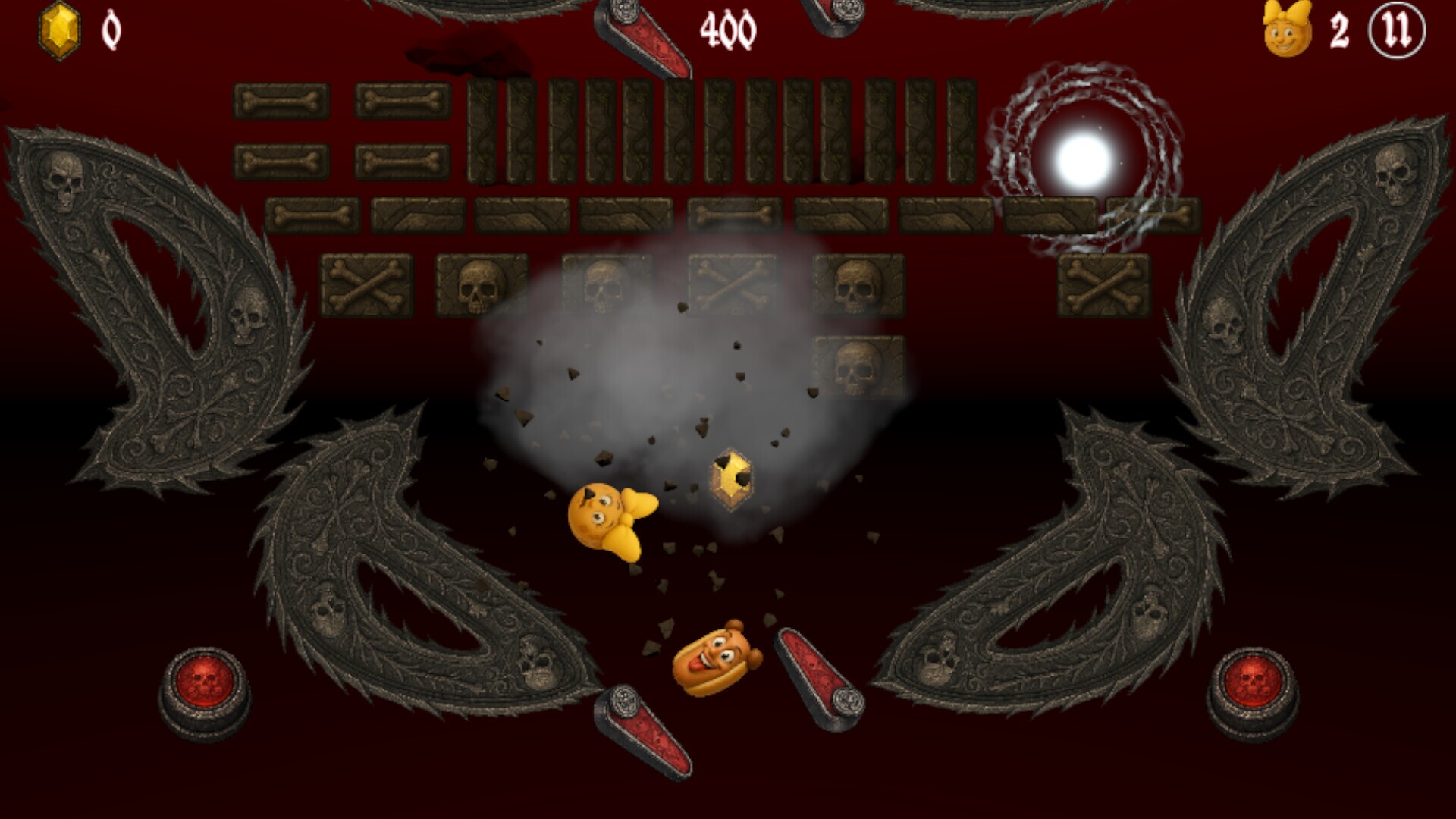 Waffle Spin Ball gameplay visual