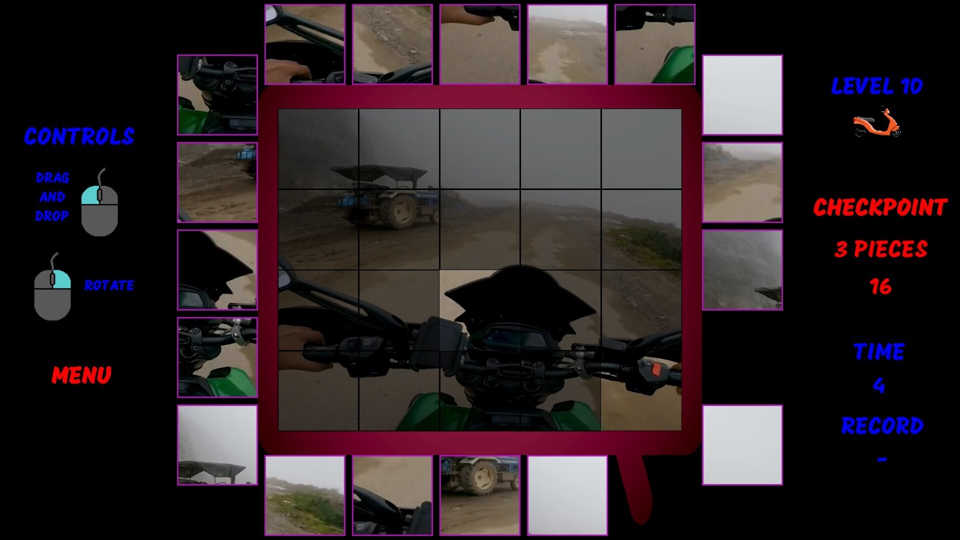 Motorbike Video Puzzle