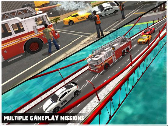 Emergency Rescue Operations - Fire Truck Driving