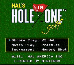 Hal's Hole in One Golf