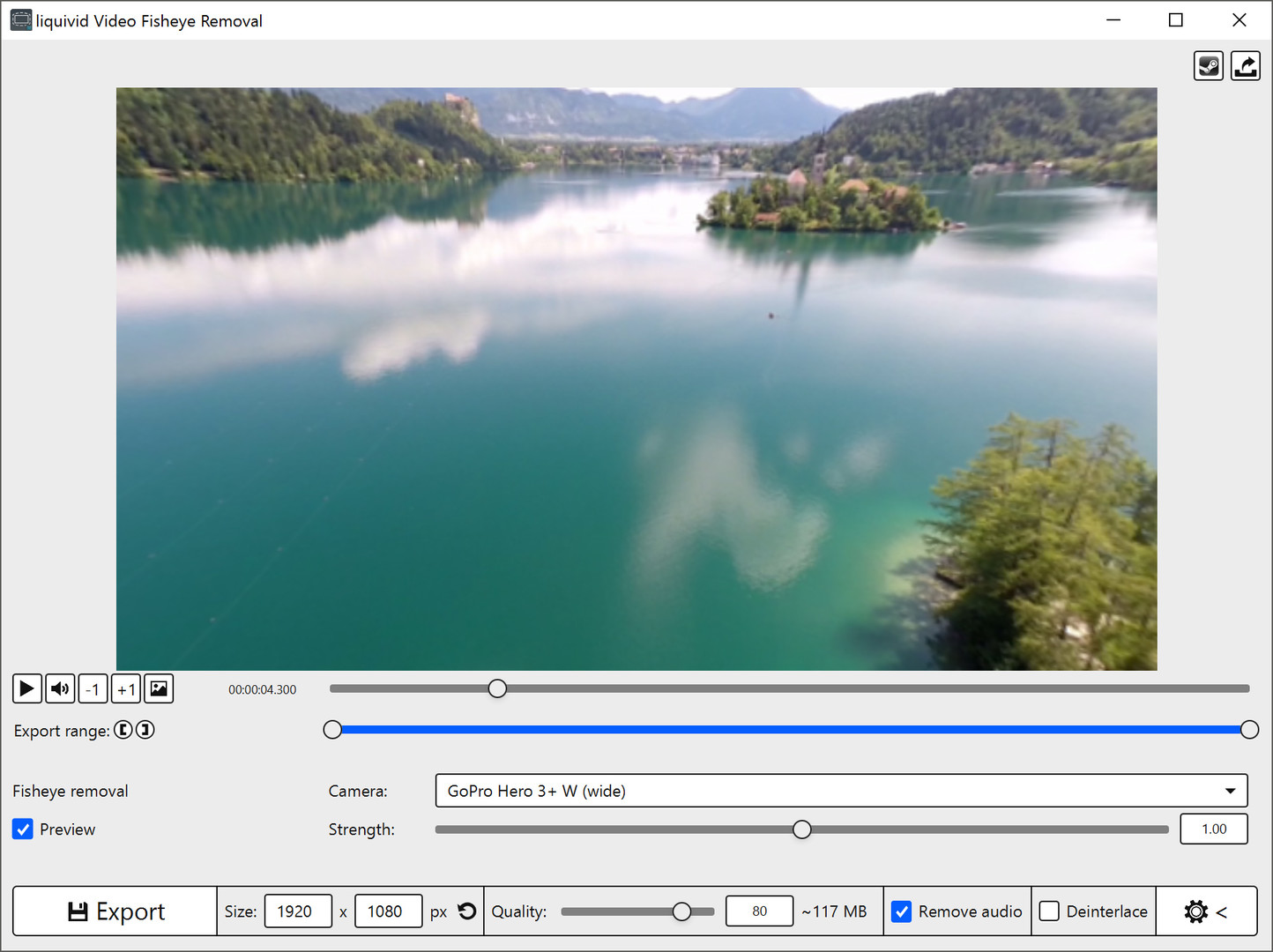 liquivid Video Fisheye Removal